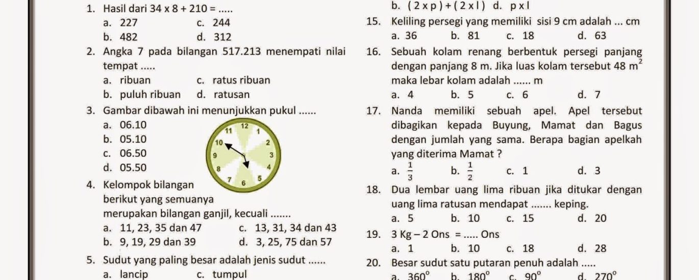 Membekali Si Kecil untuk Sukses: Panduan Lengkap Soal IPA Kelas 3 Semester 2 UKK