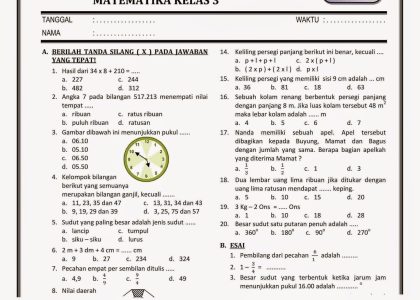 Membekali Si Kecil untuk Sukses: Panduan Lengkap Soal IPA Kelas 3 Semester 2 UKK
