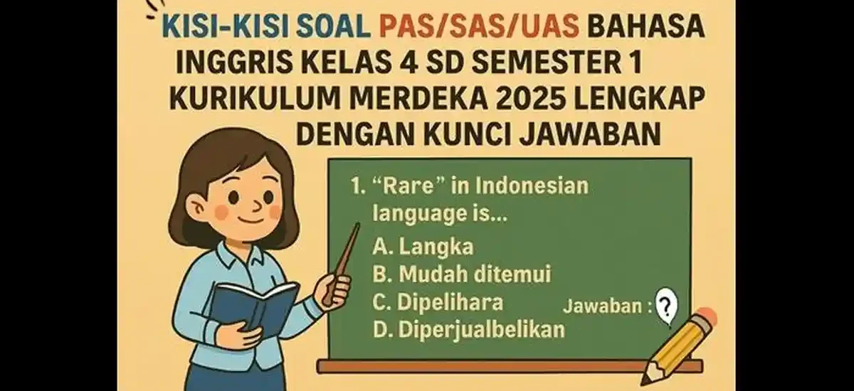 5 Kisi Kisi Soal UTS Kelas 4 yang Wajib Dikuasai Sebelum Ujian 2026