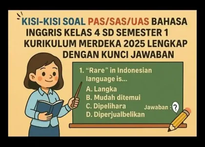 5 Kisi Kisi Soal UTS Kelas 4 yang Wajib Dikuasai Sebelum Ujian 2026