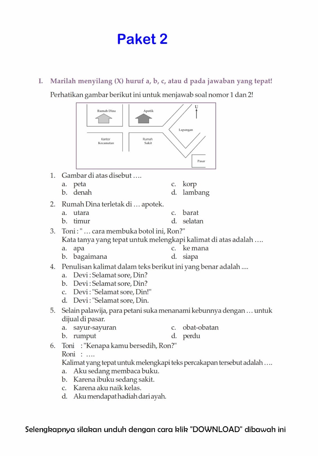 Soal Uts Bahasa Indonesia Kelas 4 Sd Semester 2 Pdf - lirom Soal Uts Bahasa Indonesia Kelas 4 Sd Semester 2 Pdf - lirom