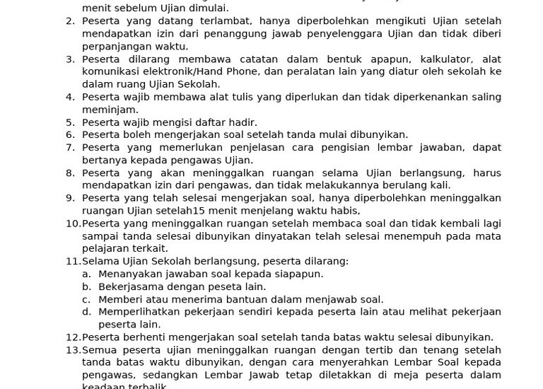 5 Rahasia Tata Tertib Ujian Sekolah Doc 2026 yang Ternyata Jarang Diketahui Guru