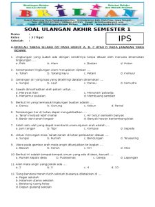 5 Contoh Soal Bab 1 IPS Kelas 3 SD Semester 1 yang Wajib Dikuasai Sebelum Ujian 2026