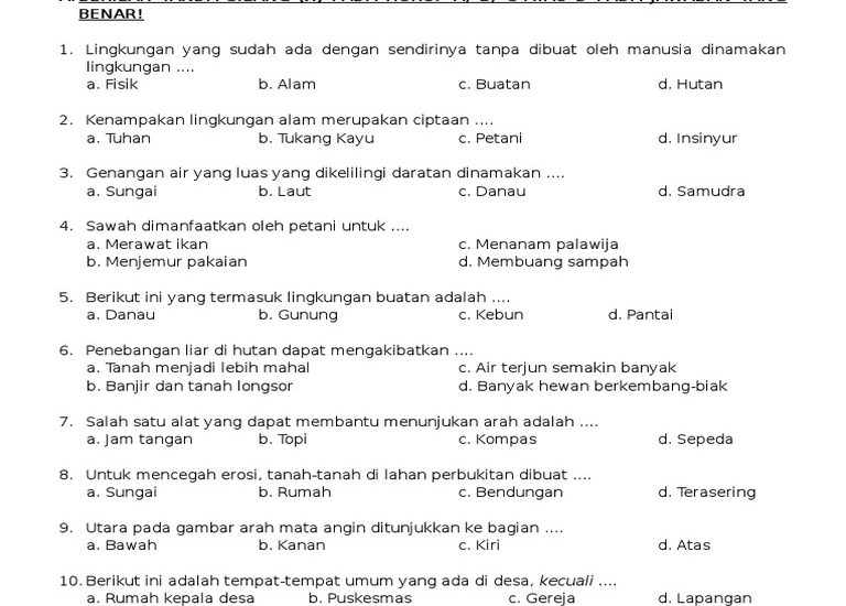 5 Contoh Soal Bab 1 IPS Kelas 3 SD Semester 1 yang Wajib Dikuasai Sebelum Ujian 2026