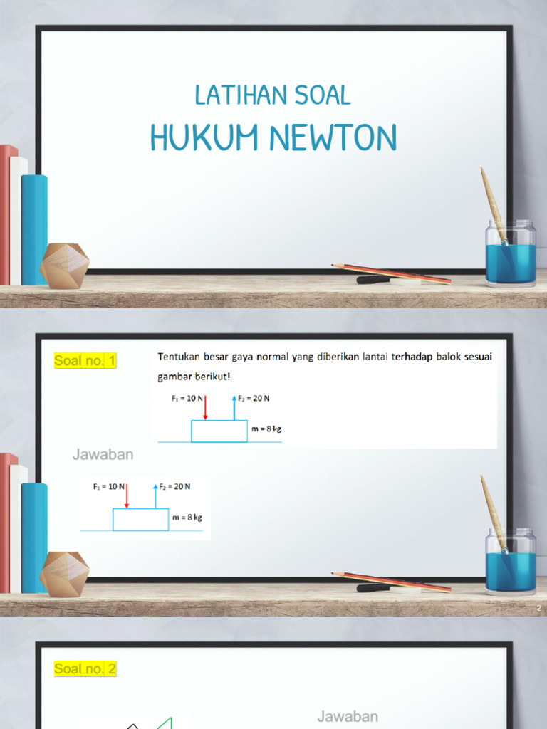 Latihan Soal Hukum Newton Terlengkap PDF