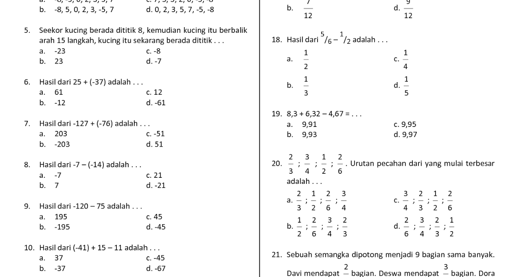 5 Rahasia Soal UTS Matematika Kelas 4 Semester 2 dan Kunci Jawaban 2026