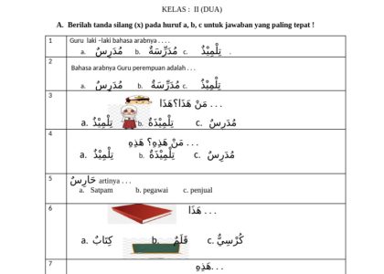7 Cara Seru Belajar Contoh Soal Bahasa Arab Kelas 2 SD Semester 1 yang Wajib Dicoba di 2026