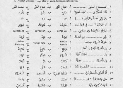 7 Contoh Soal Bahasa Arab Kelas 12 Semester 1 Beserta Jawabannya yang Wajib Kamu Kuasai Sebelum Ujian