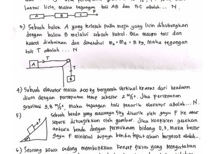 7 Contoh Soal Hukum 3 Newton Kelas 10 yang Wajib Kamu Kuasai di Tahun 2026