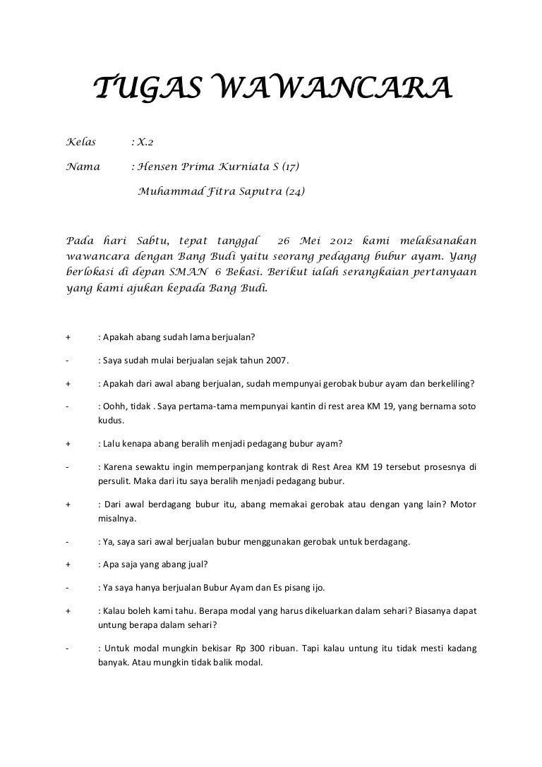 Contoh Soal Wawancara Dalchaebi Contoh Soal Wawancara Dalchaebi
