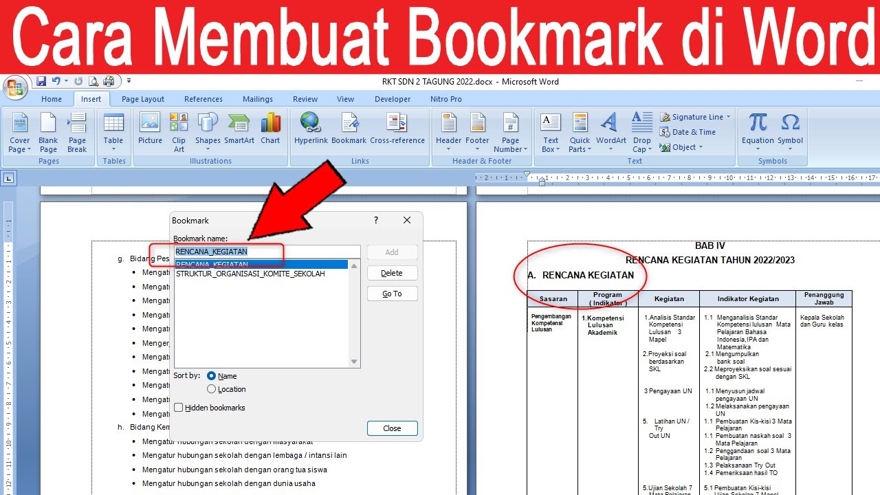 5 Cara Mengatasi perubahan dokumen di word setelah di sisipkan bookmark Membingungkan