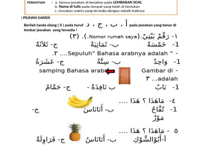 7 Contoh Soal Bahasa Arab Kelas 1 Madrasah Ibtidaiyah yang Wajib Dikuasai Siswa Sebelum Terlambat