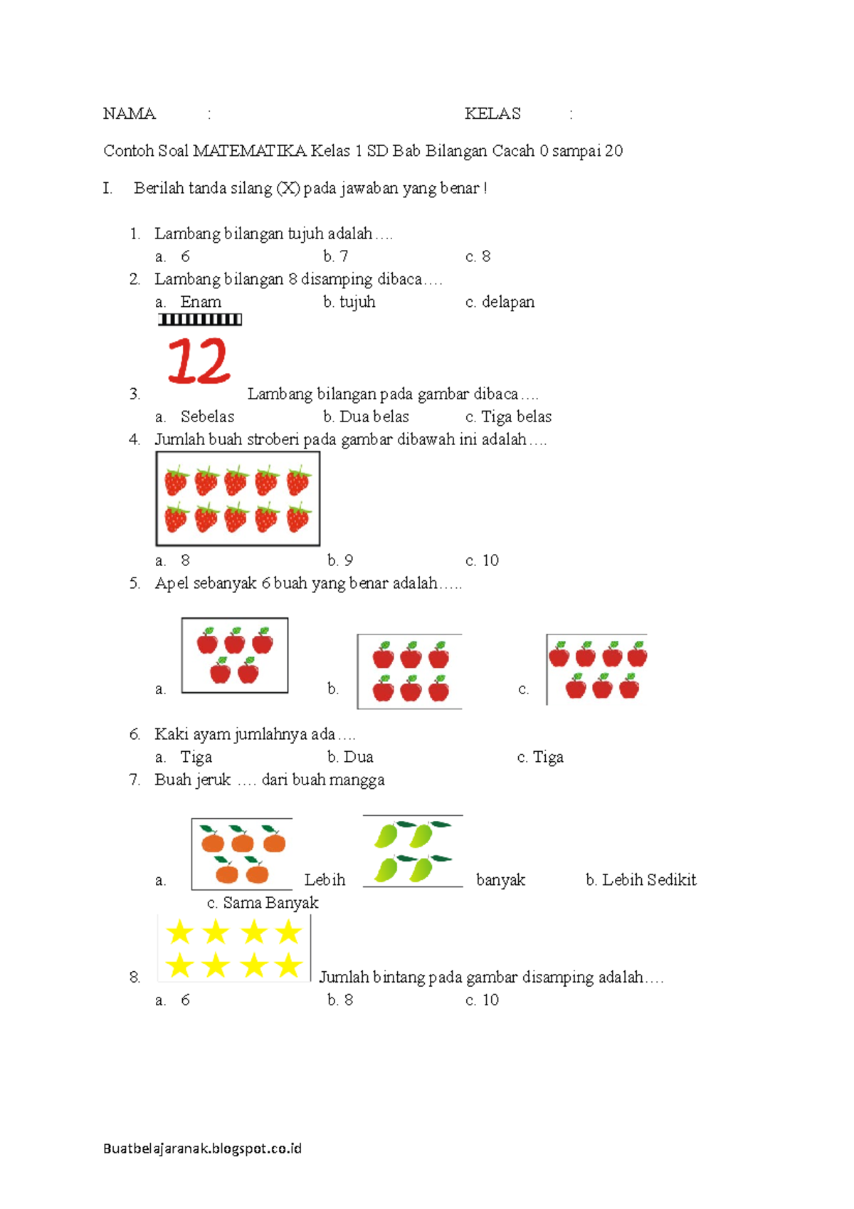 7 Contoh Soal Matematika Kelas 1 SD Beserta Jawabannya yang Mengejutkan, Tahu Sekarang