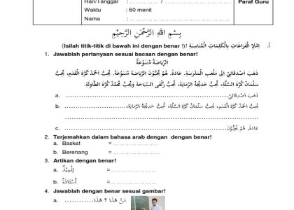Inilah 15 Contoh Soal Bahasa Arab Kelas 11 Semester 1 Beserta Jawabannya yang Wajib Kamu Kuasai Sebelum Ujian