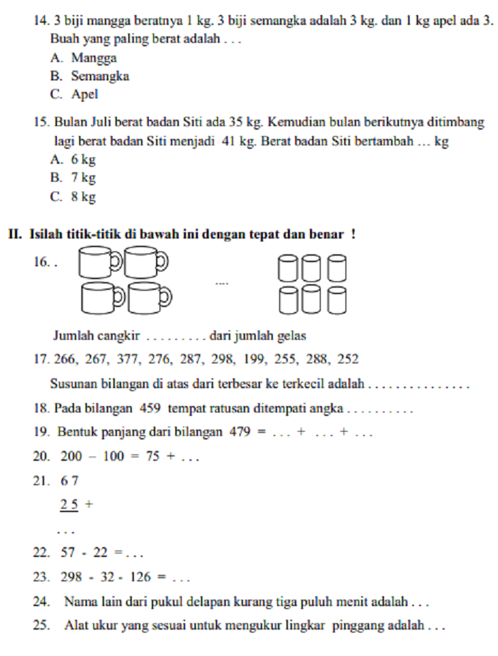 Bocoran Kumpulan Soal UAS Agama Semester Ganjil Kelas 3 SD Agar Nilai Sempurna